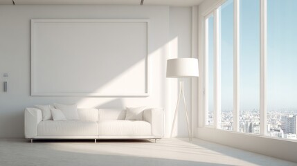 Fototapeta premium Modern minimalist interior design (1)