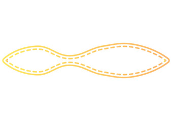 黄色の横長の抽象的な幾何学模様ライン