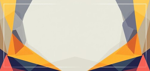 Modern geometric background with abstract shapes for certificate or diploma design,  vibrant,  texture