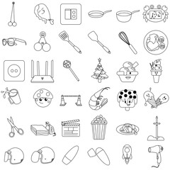 Simple and Clear Various Stuff Icon #2_Expanded Line Icon Design