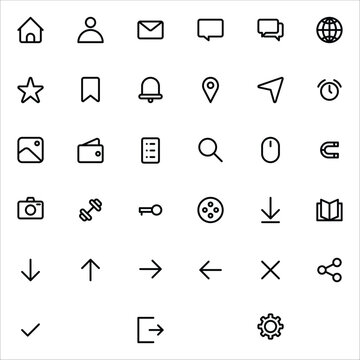 Simple and Clear Expanded Line_Random UI Icon pt 5