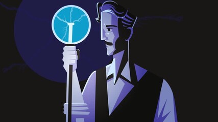 great inventor with electrical coil system