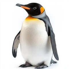 King Penguin on white background