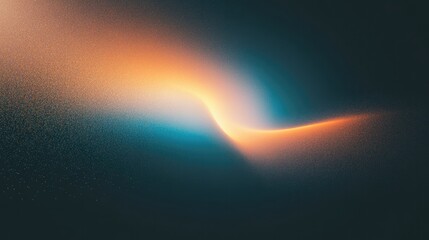 Fluid curves blend warm and cool tones, creating dynamic visual