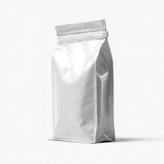 Silver Foil Pouch Mockup, Blank Packaging, Mockup , Pouch