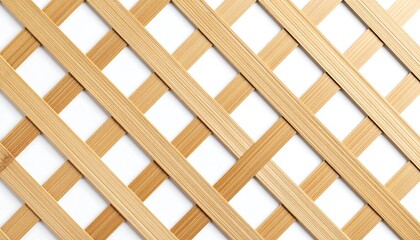 Light brown woven lattice pattern on white background