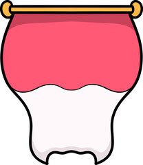 Indonesia national flag hanging banner