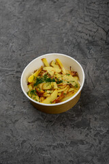 fried potatoes with herbs