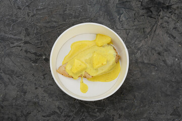 chicken steak baked with cheese