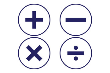 Obraz premium plus and minus icon vector. plus, minus icon line red, green vector design. Round plus and minus icons set with different thicknesses. Vector. eps 10