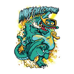 Wave I'm Coming – Fun Beach Vibes T-Shirt Design in Vector EPS