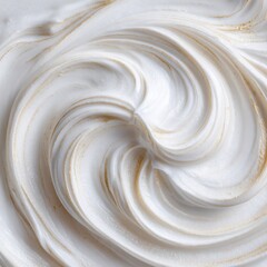 White Cream Swirls with Gold Dust Abstract, Skincare , Cosmetic Texture