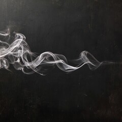 Wispy Smoke Trails on Dark Texture, Abstract , Background