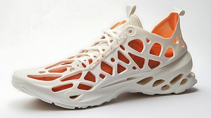 Sneakers made from fusion of gym rack shapes