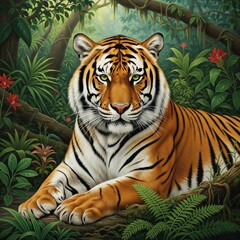 tiger in the forest