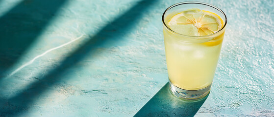 lemonade drink fresh drink for diet drink in tray summer background