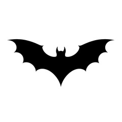 Fototapeta premium Iconic silhouette of a bat symbol for creative design purposes