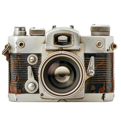 Vintage camera, weathered and aged