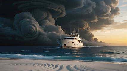 cruise ship in the sea