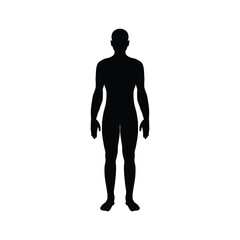 Man Full Length Silhouette Vector