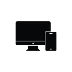 Black PC Phone Technology Icons