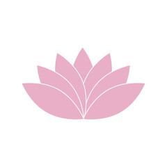 Lotus Flowers icon isolated on transparent background