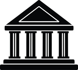 bank building vector icon   1