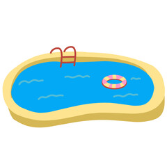 Swimming pool illustration 