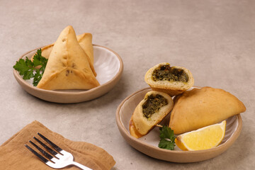Fatayer is Lebanese Spinach Pies. 
