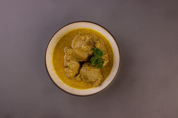 Lamb Korma is Lamb or Mutton with a Sauce Made From Yoghurt  and Almonds.