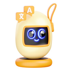 Chatbot Translator with Speech Bubbles Illustration