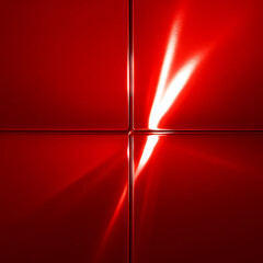 Extreme Close-Up of Hyper-Realistic Red Metal with Ultra Gloss Finish – Ceramic Coating Concept

