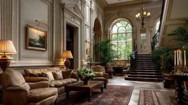 edwardian manor interior in surrey video