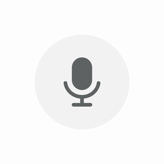 audio microphone icon sign vector