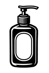 Obraz premium Sleek Lotion Pump Bottle with Blank Label for Skincare and Hygiene Products