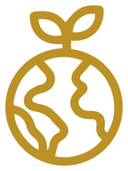 Global Growth Symbol Representing Earths Environmental Health and Sustainable Future