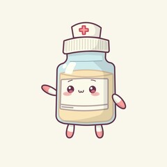 A bottle of medicine 💊 cartoon 