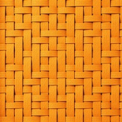 Detailed orange wicker texture with a repeating pattern of interwoven strands