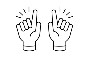 Obraz premium Minimalist Hand Gestures