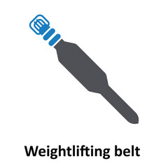 Weightlifting belt vector  Icon which can easily edit or modify