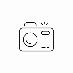 camera lens icon sign vector