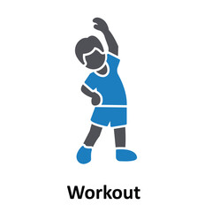 Workout Vector Icon which can easily modify or edit