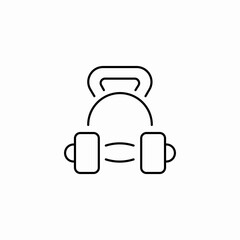 equipment gym icon sign vector