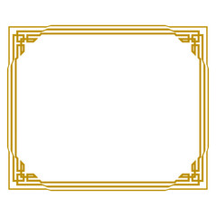 gold rectangle decorativ...