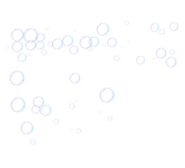 Bubble, white, colourful, isolated, soap — smooth spherical PNG with transparent shine. PNG Overlay with light, rainbow effect for natural glossy surfaces and ethereal design accents.