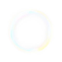 Bubble, white, colourful, isolated, soap sphere PNG with soft rainbow effect. This transparent PNG Overlay adds a glossy floating glow to delicate designs and ethereal light scenes