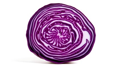 Obraz premium Cross-Section of Red Cabbage