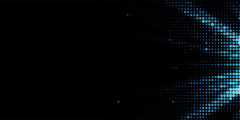 Abstract Transparent Circles and lights on Blue background. Vector Design Template with Soft Gradient, for Posters, Slides, start pages.