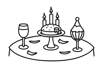 Cozy Candle Lit Dinner Setup
