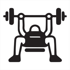 vector illustration of dumbbell
